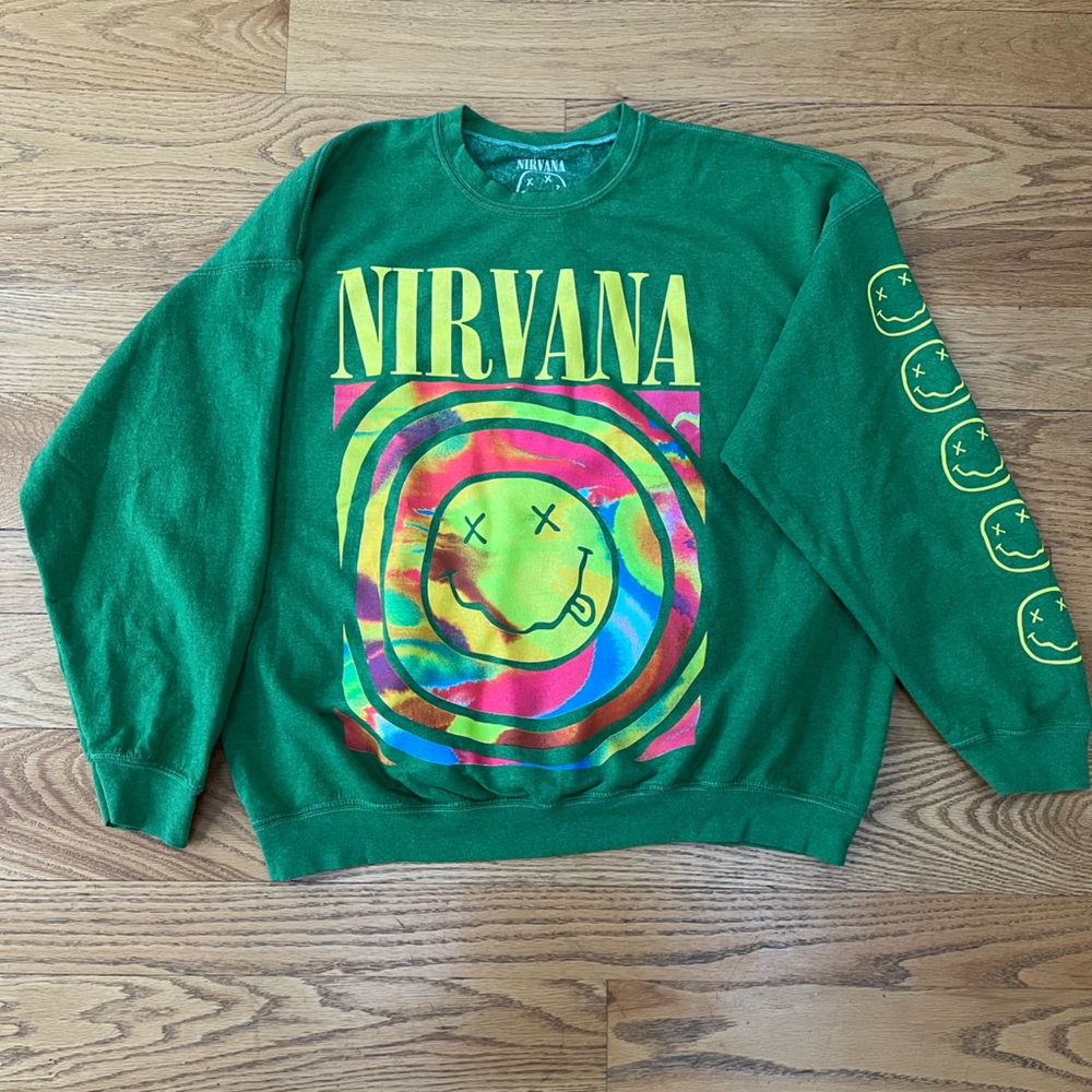 Green Nirvana Urban Outfitters Sweatshirt